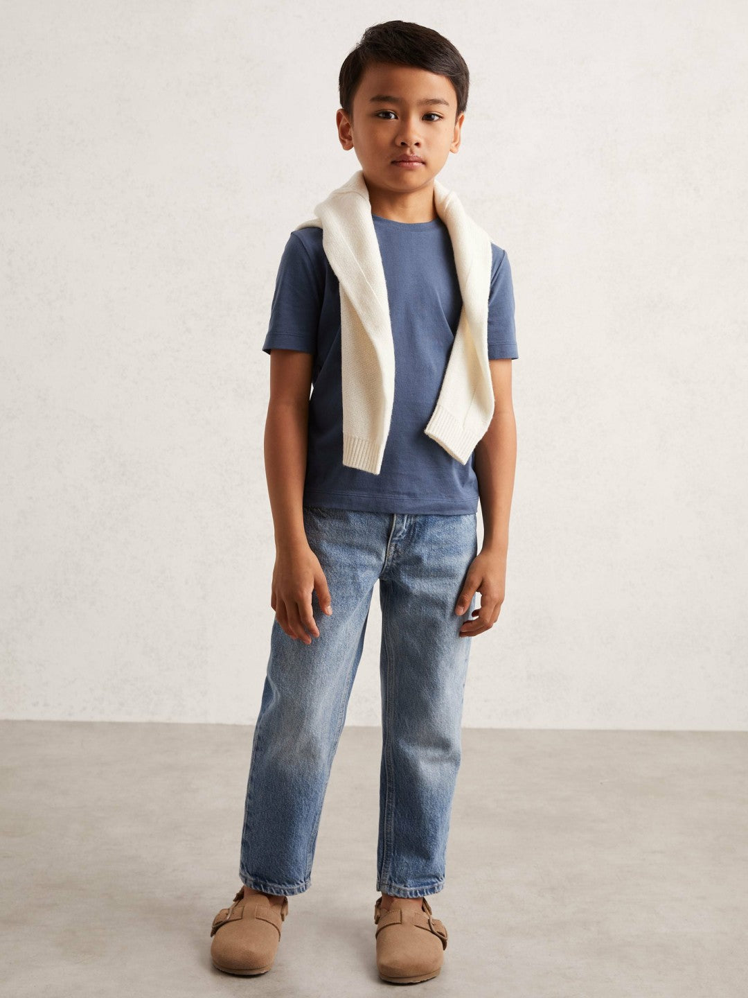 3-9 yrs Crew Neck T-Shirt Ocean Blue | Children