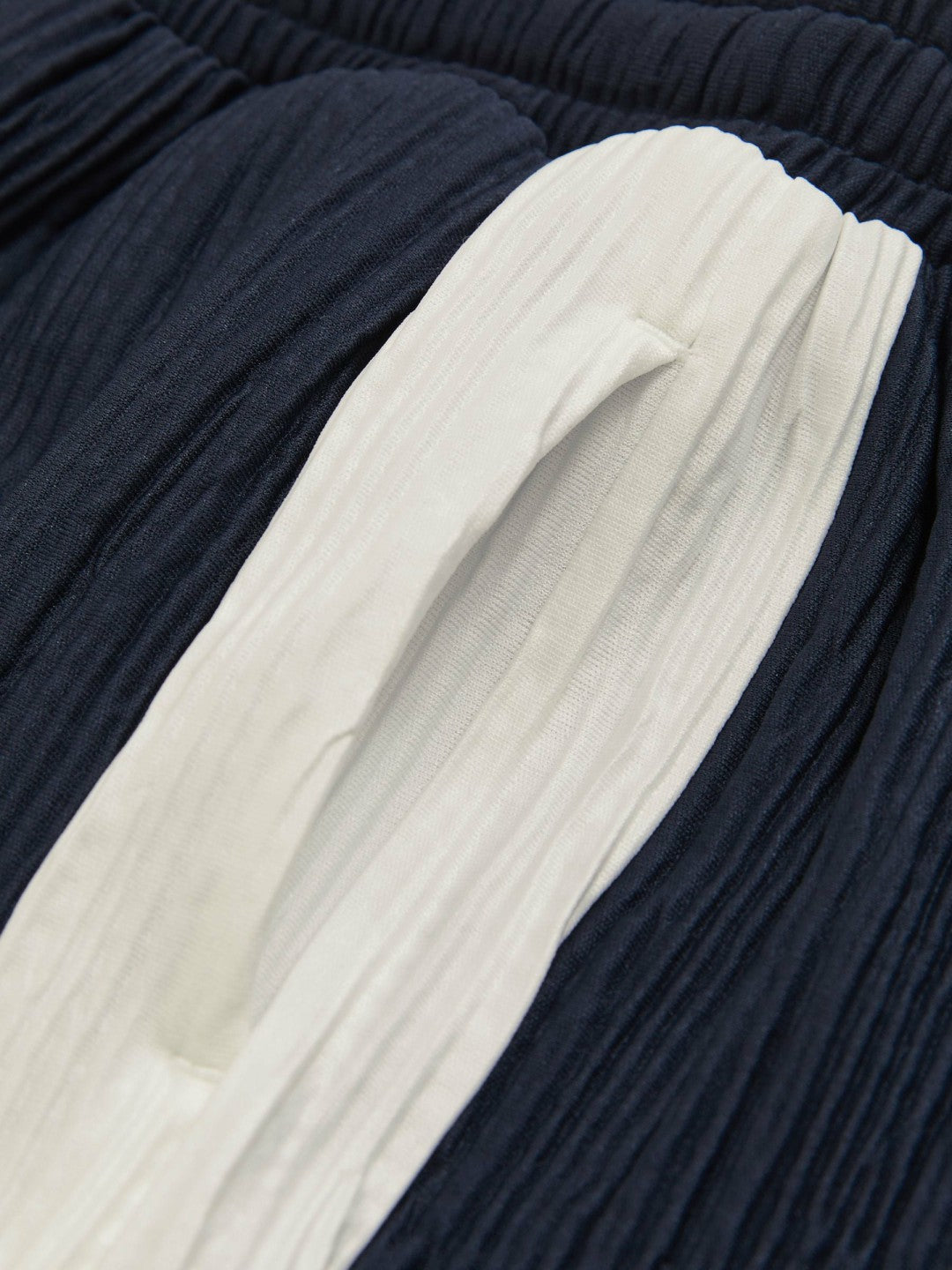 9-13 yrs Plissé Colour-Block Shorts Navy/White | Children