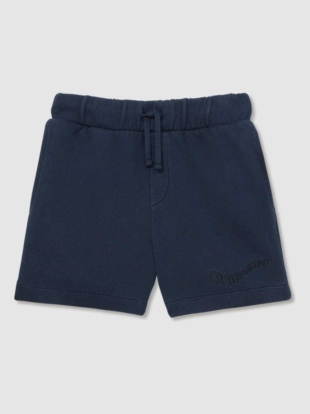 3-9 yrs Cotton Brand-Embroidered Shorts Washed Navy | Children