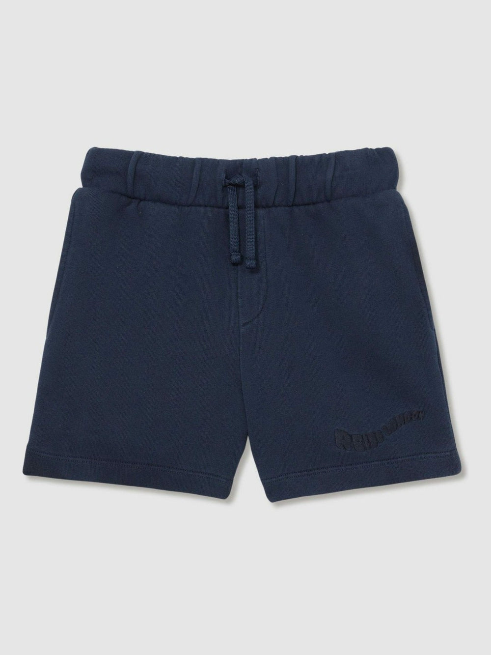3-9 yrs Cotton Brand-Embroidered Shorts Washed Navy | Children