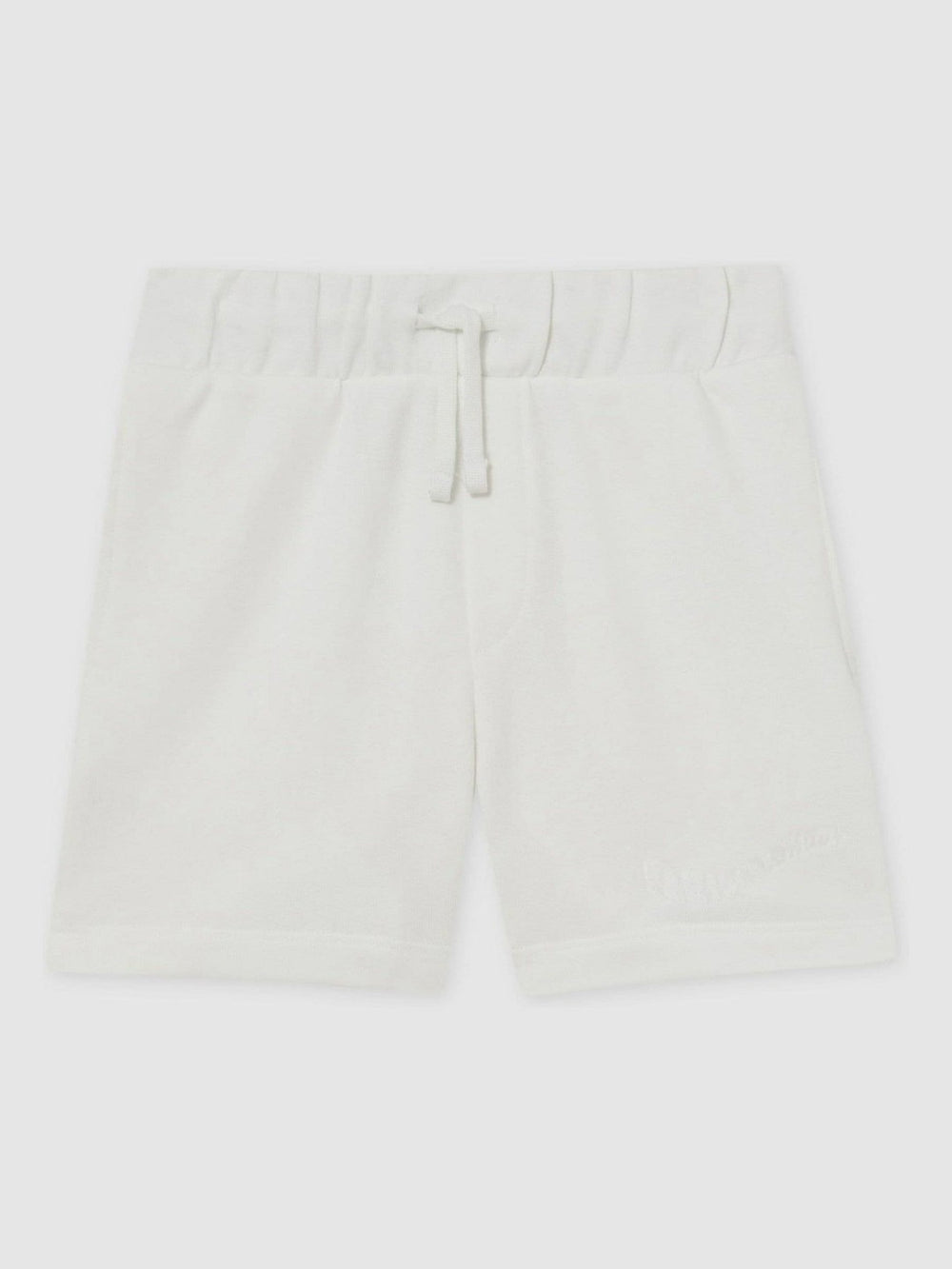 3-9 yrs Cotton Brand-Embroidered Shorts Off White | Children
