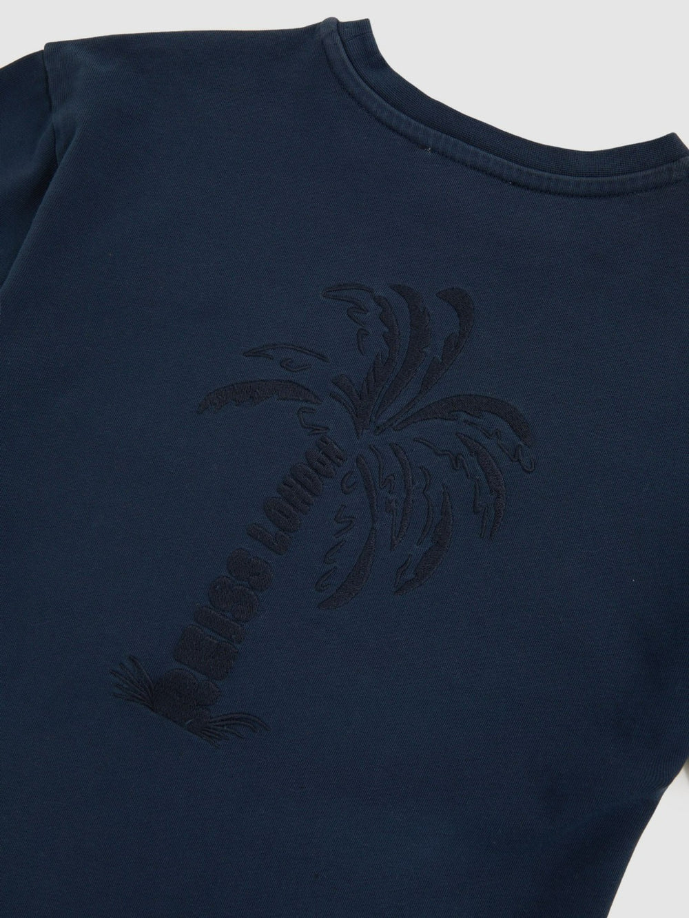 9-13 yrs Cotton Palm-Embroidery Oversize T-Shirt Washed Navy | Children