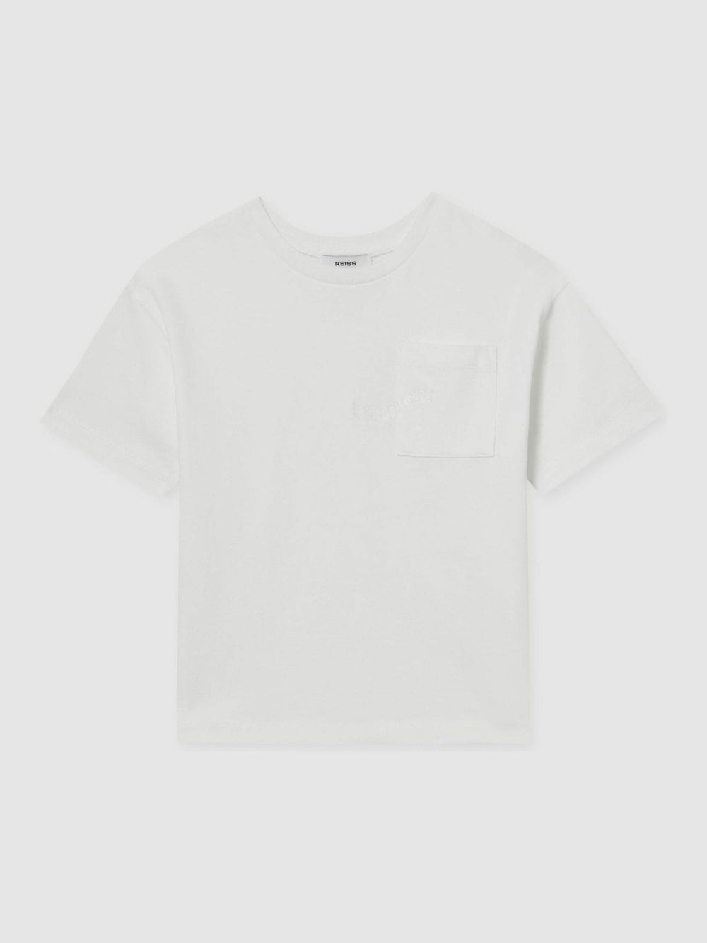 9-13 yrs Cotton Palm-Embroidery Oversize T-Shirt Off White | Children