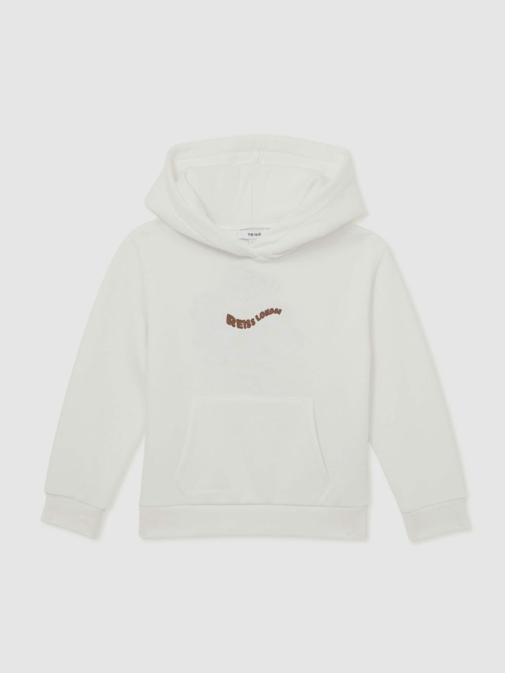 3-9 yrs Cotton-Blend Palm-Embroidered Hoodie Off White | Children