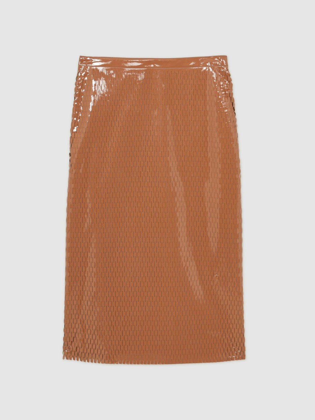 Atelier Laser-Cut Pencil Skirt Tan | Womens
