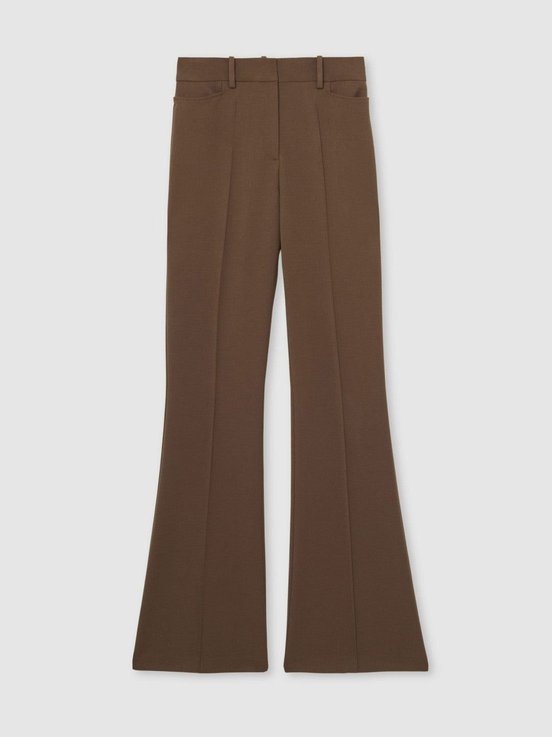 Petite Flared Suit Trousers Mink Neutral | Womens