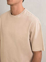 Cotton GarMenst-Dyed Oversize T-Shirt Oatmeal | Mens
