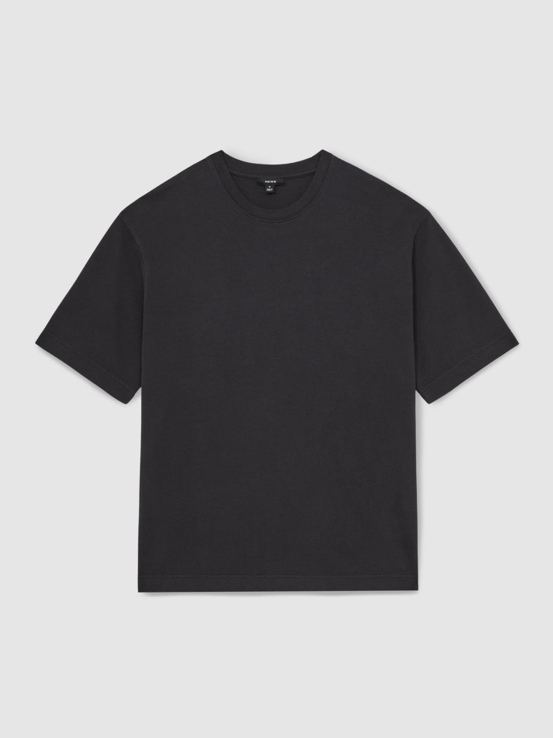 Cotton GarMenst-Dyed Oversize T-Shirt Washed Black | Mens