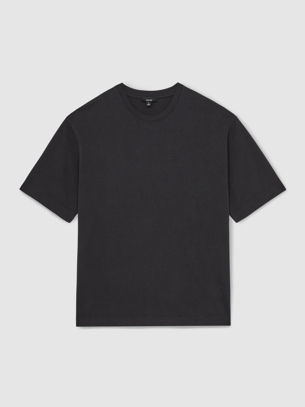 Cotton GarMenst-Dyed Oversize T-Shirt Washed Black | Mens