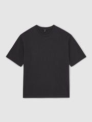 Cotton GarMenst-Dyed Oversize T-Shirt Washed Black | Mens
