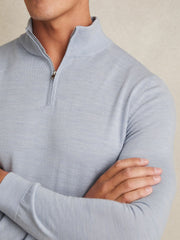 Merino Wool Half-Zip Jumper  | Mens