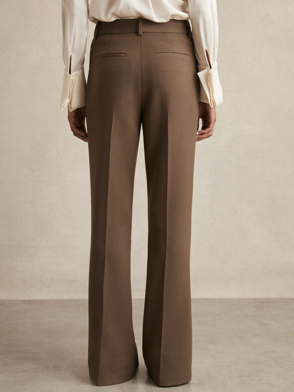 Flared Suit Trousers Mink Neutral | Womens