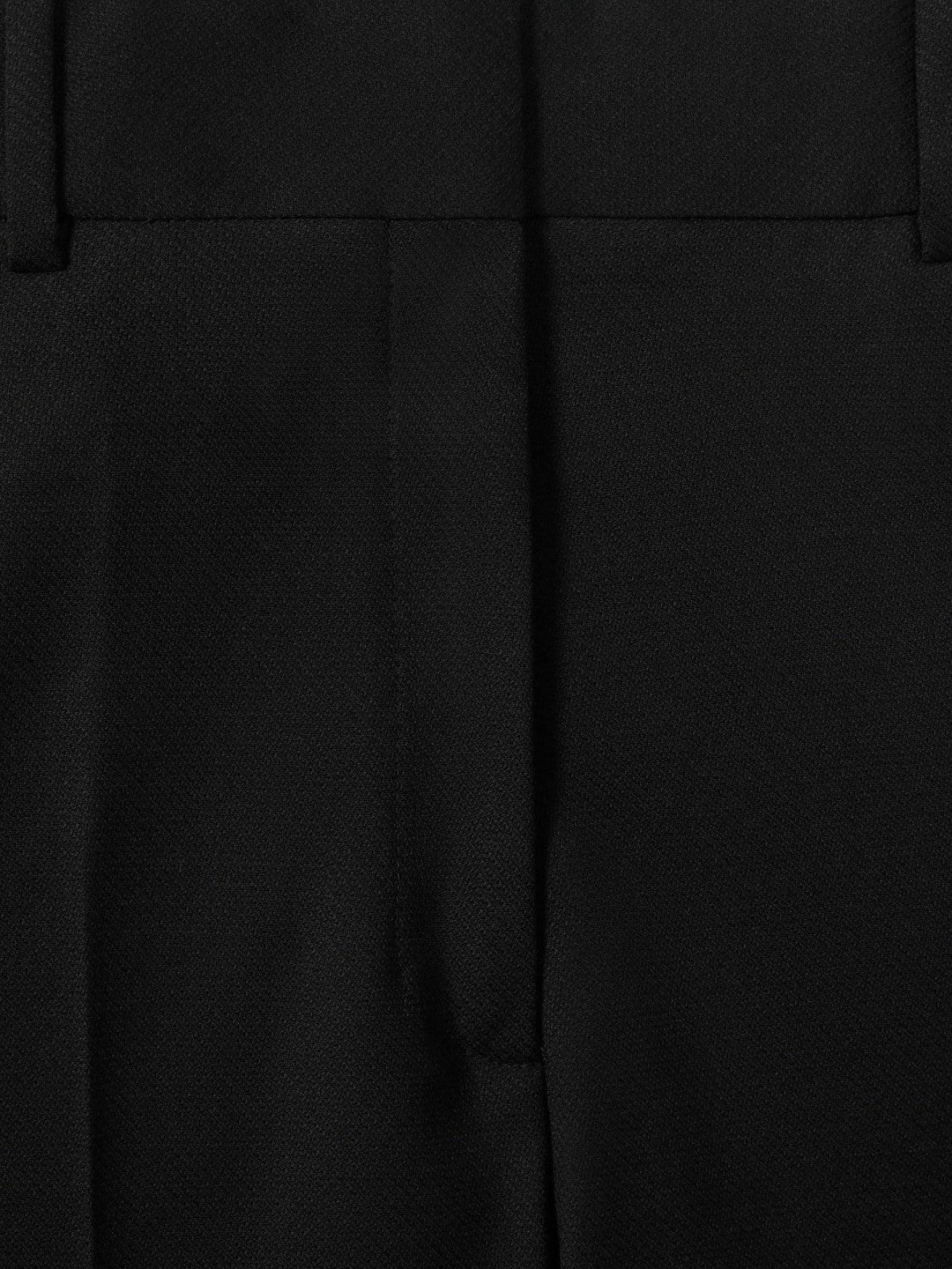 Petite Wool-Blend Wide-Leg Suit Trousers Black | Womens