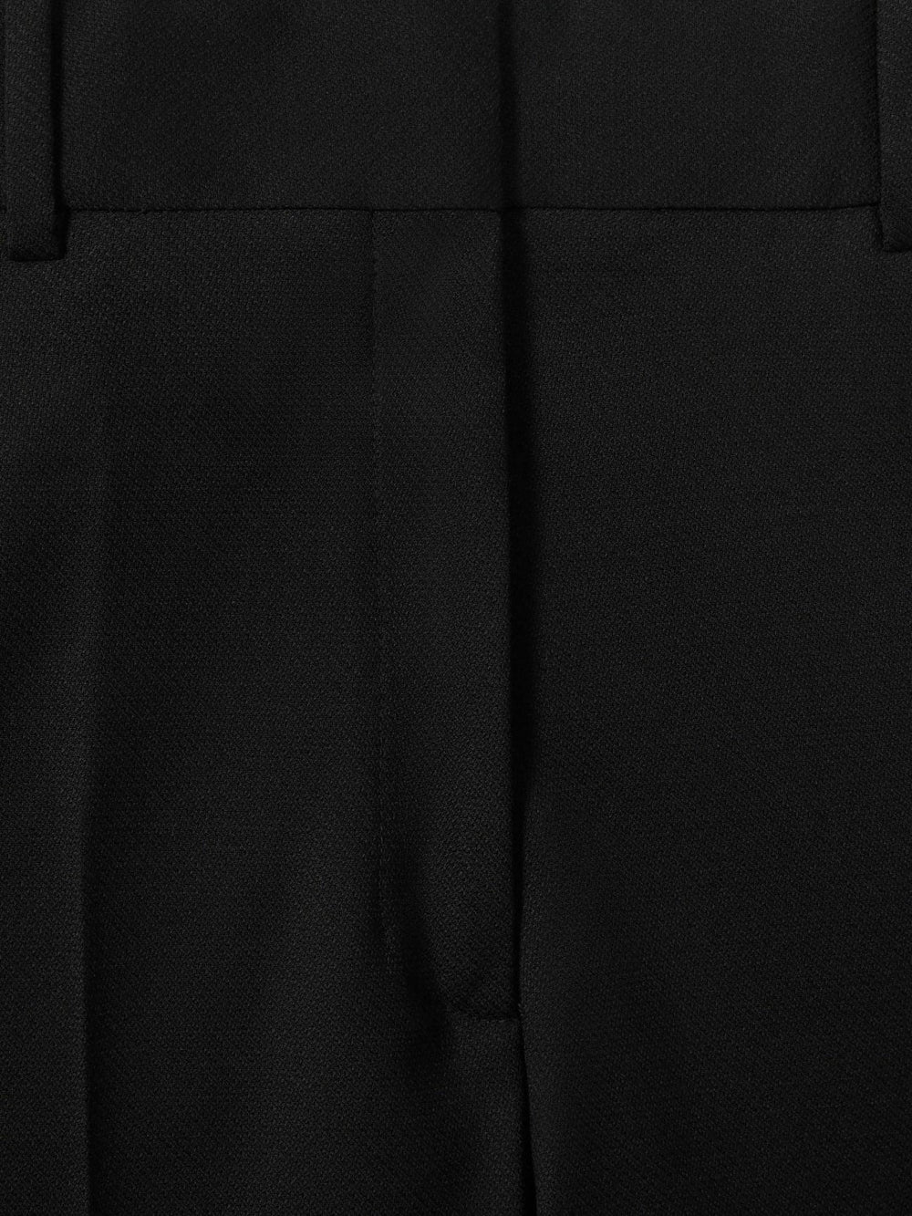 Petite Wool-Blend Wide-Leg Suit Trousers Black | Womens