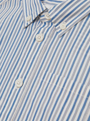 3-9 yrs Cotton-Poplin Striped Oversize Shirt Blue/White | Children