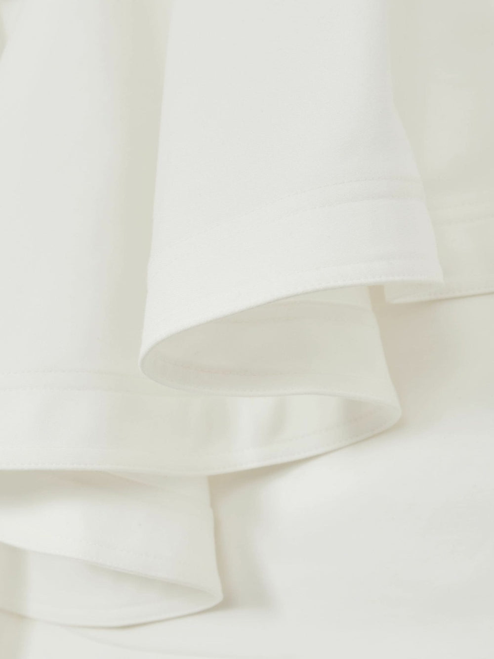 Cotton Tiered Ruffle Mini Dress Ivory | Womens