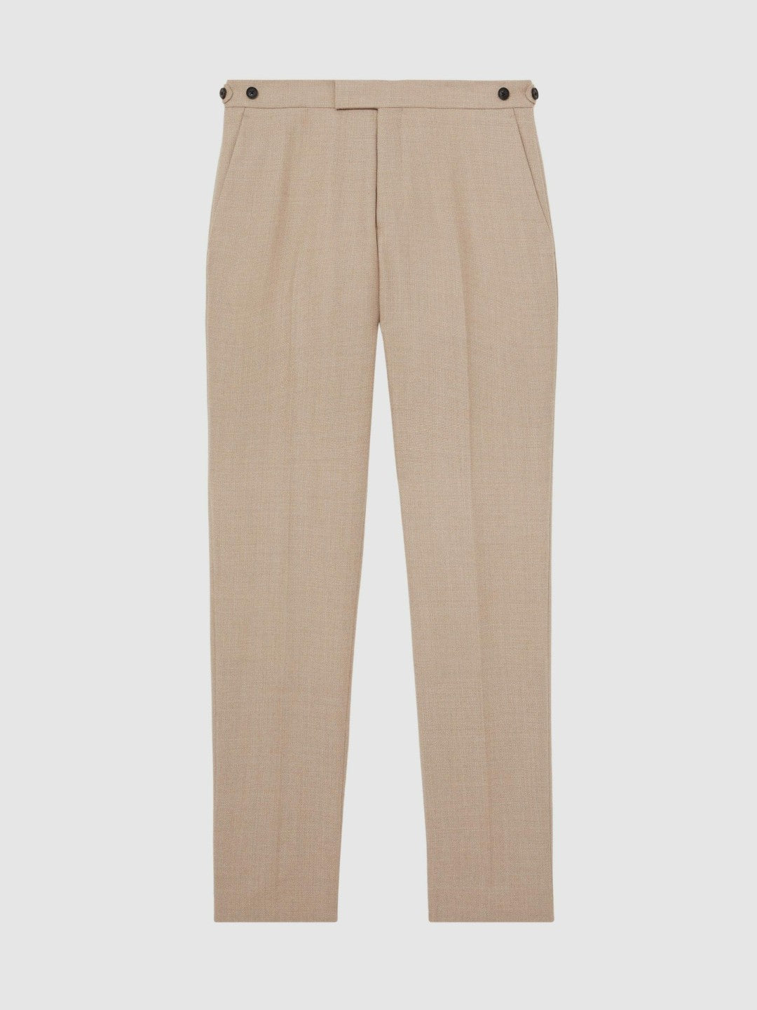 Wool-Blend Slim-Fit Suit Trousers Oatmeal Brown | Mens