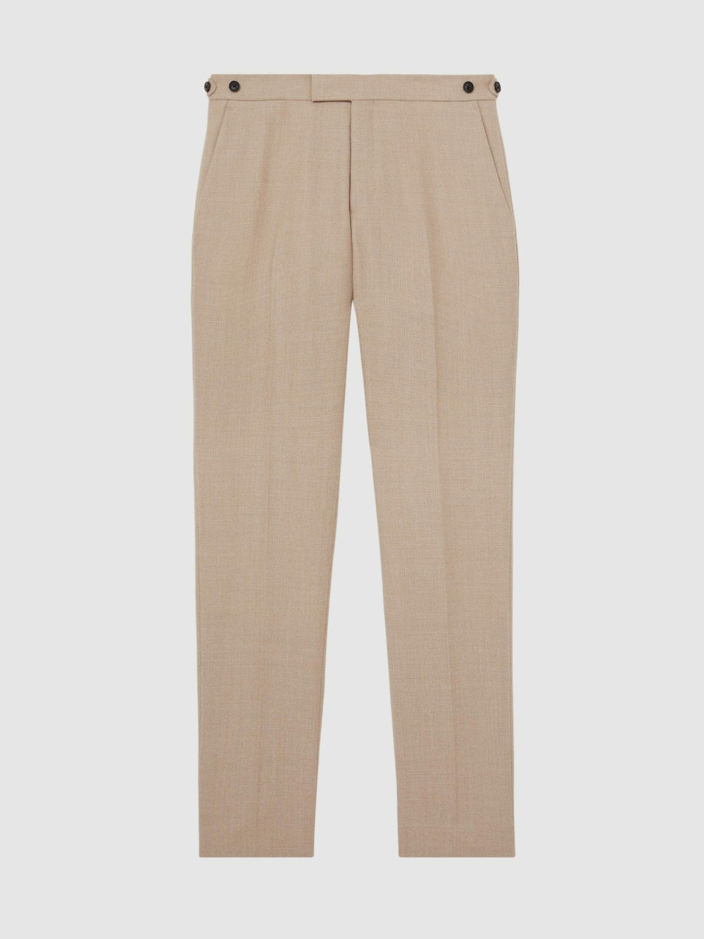 Wool-Blend Slim-Fit Suit Trousers Oatmeal Brown | Mens