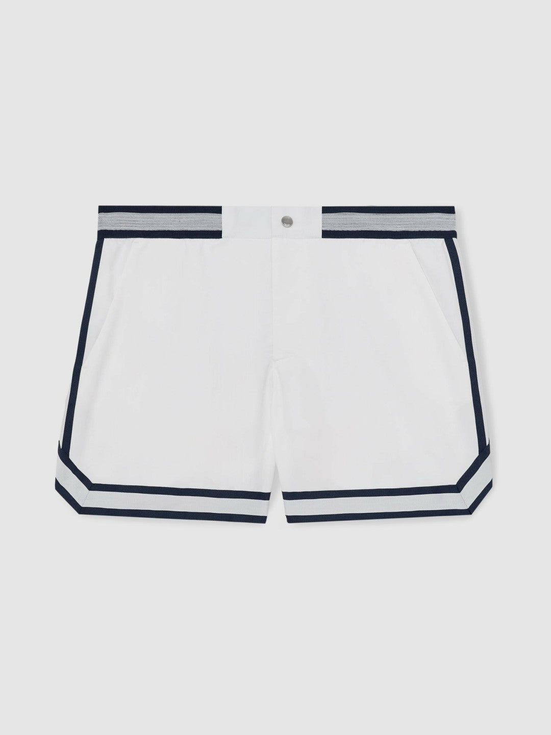 | Ché Stripe-Trim Swim Shorts White | Mens