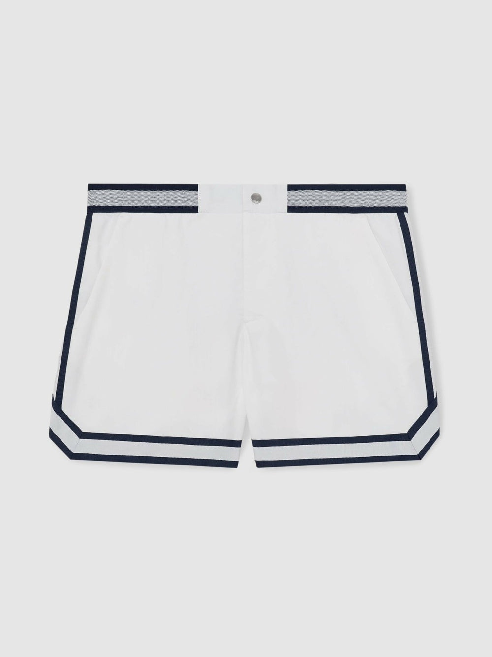 | Ché Stripe-Trim Swim Shorts White | Mens