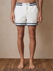 | Ché Stripe-Trim Swim Shorts White | Mens