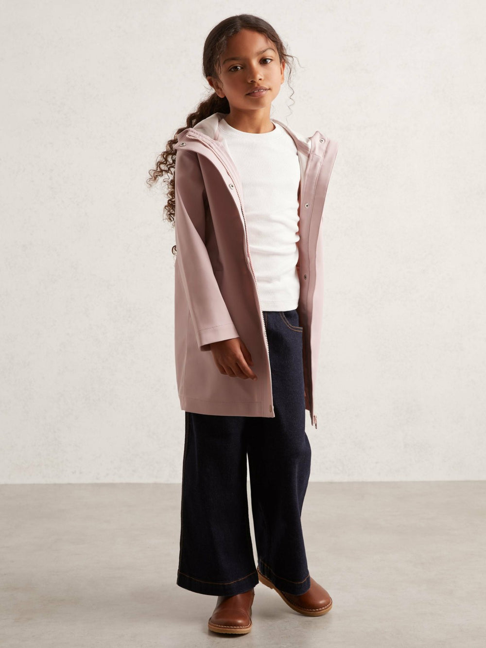 Hooded Rain Jacket Pink | Children