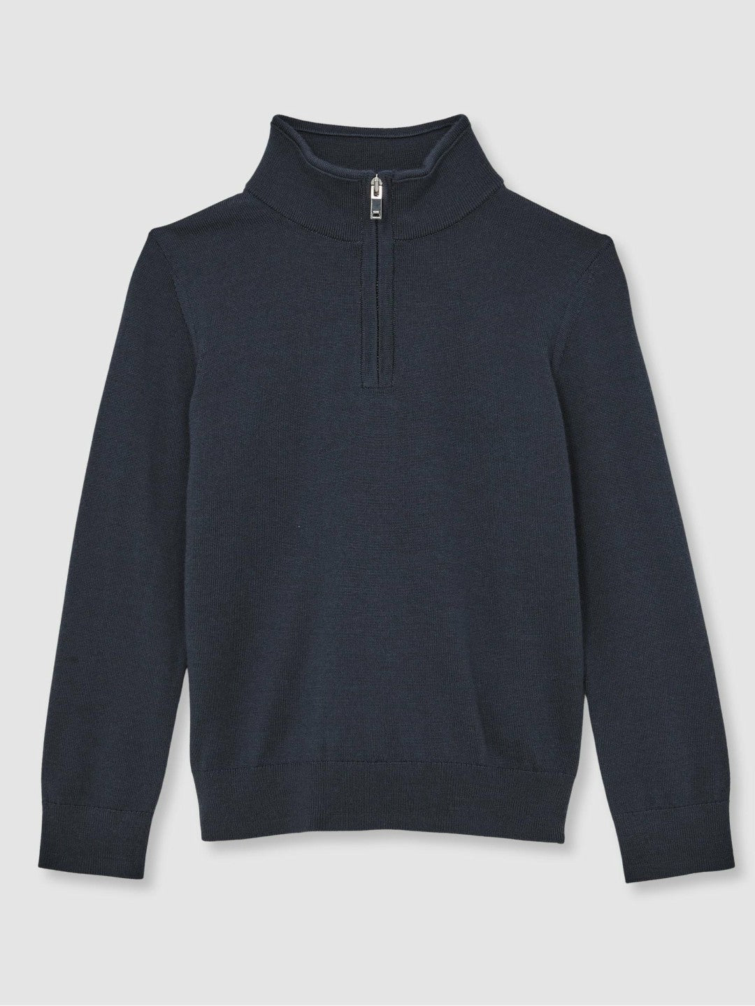 3-9 yrs Merino Wool Half-Zip Funnel Neck Jumper Midnight Navy | Children