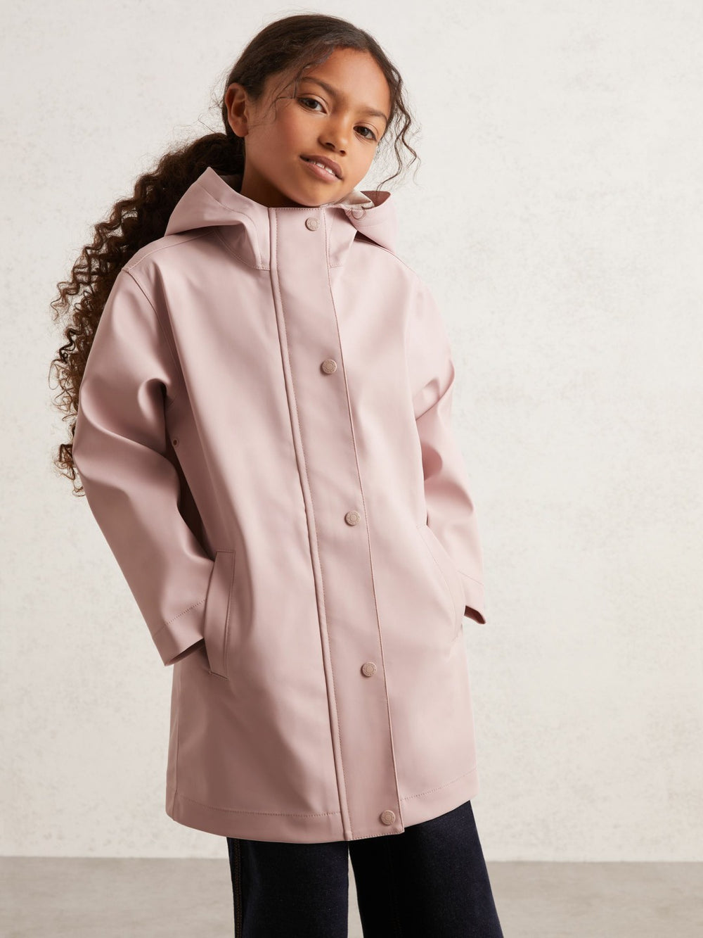 Hooded Rain Jacket Pink | Children