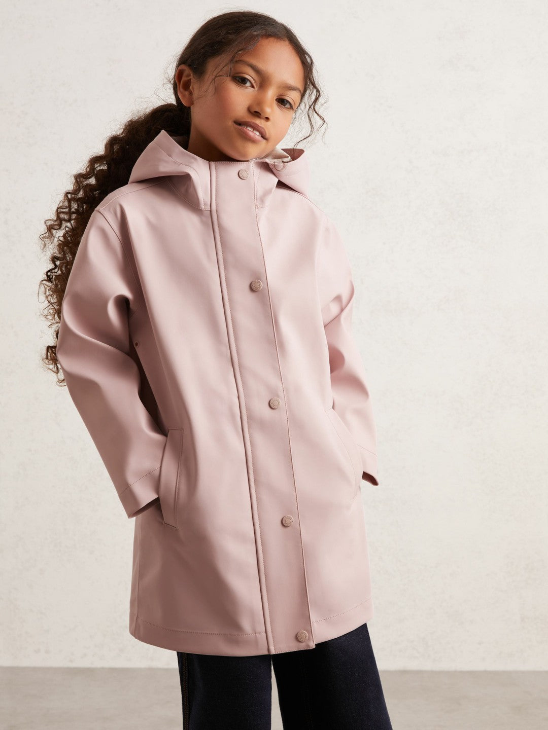 Hooded Rain Jacket Pink | Children