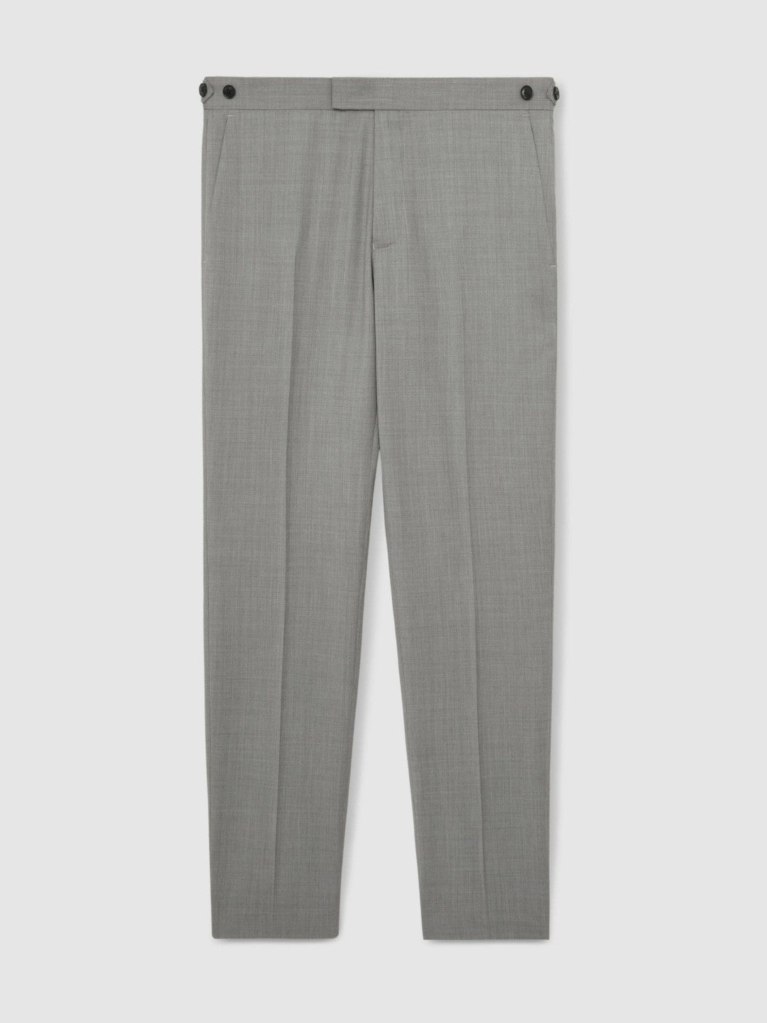 Slim-Fit Wool Suit Trousers Mid Grey | Mens