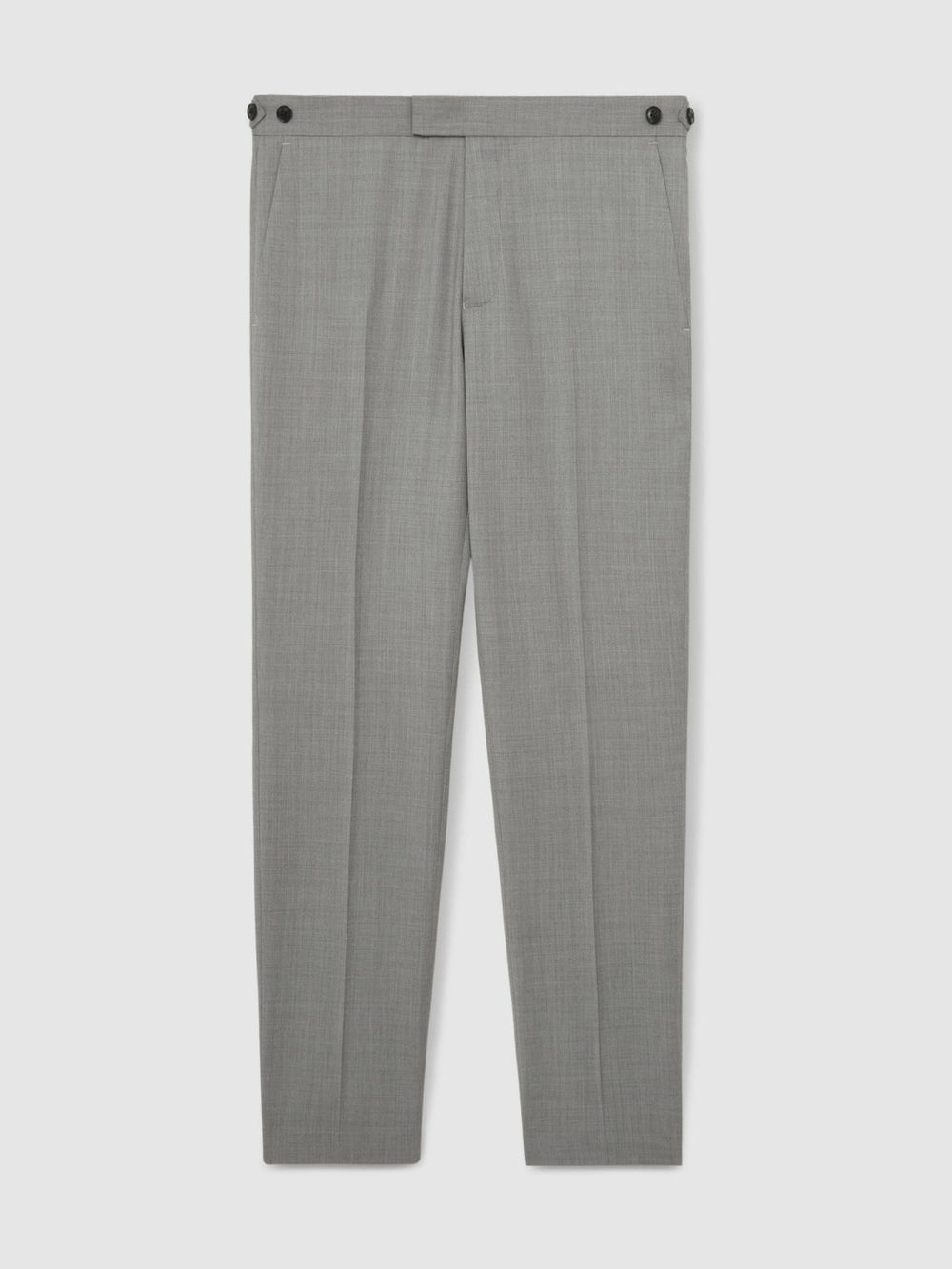 Slim-Fit Wool Suit Trousers Mid Grey | Mens