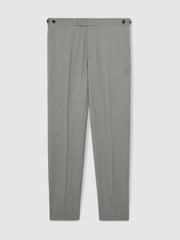 Slim-Fit Wool Suit Trousers Mid Grey | Mens