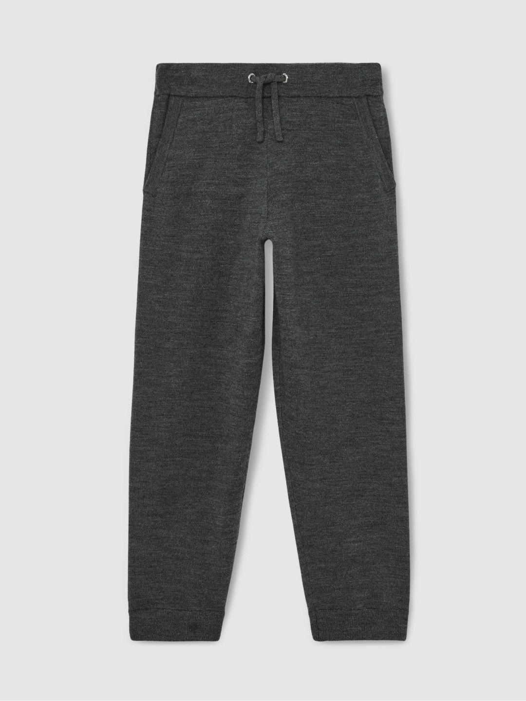 3-9 yrs Merino Wool Cuffed Joggers Derby Grey Melange | Children