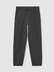 3-9 yrs Merino Wool Cuffed Joggers Derby Grey Melange | Children
