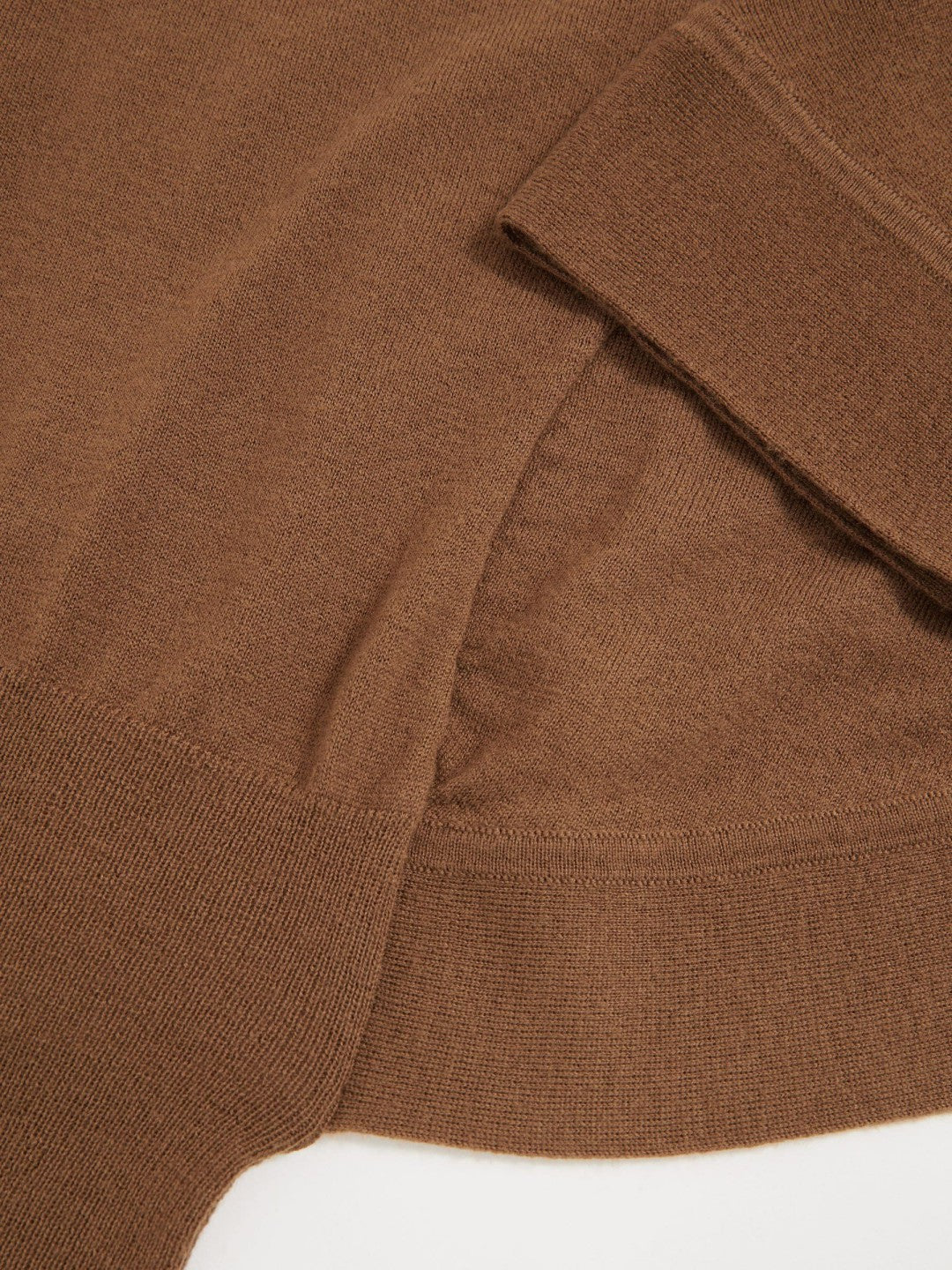 Merino Wool Batwing Roll-Neck Jumper Tan | Womens