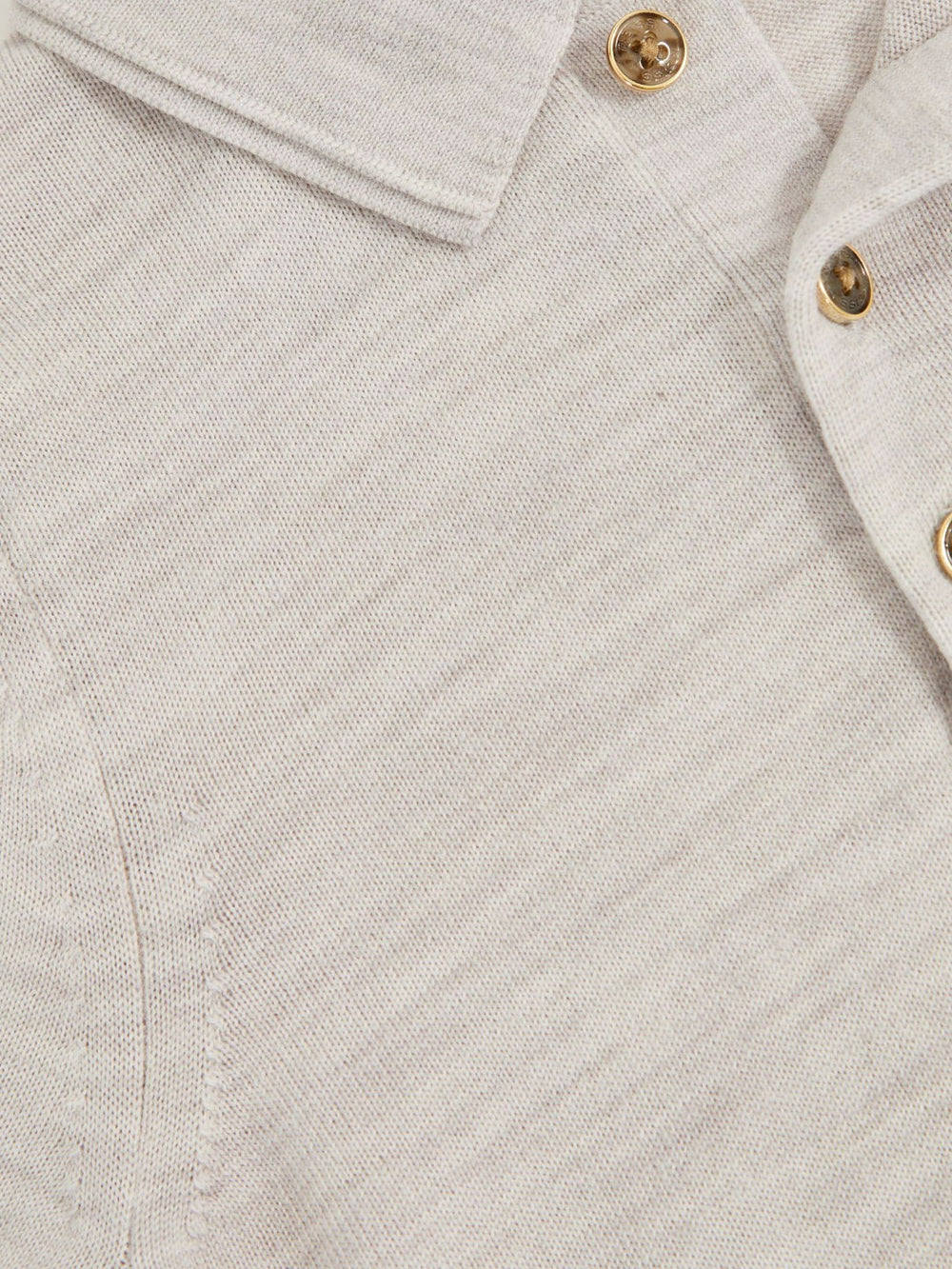 3-9 yrs Merino Wool Short Sleeve Polo Shirt Wicker Melange | Children