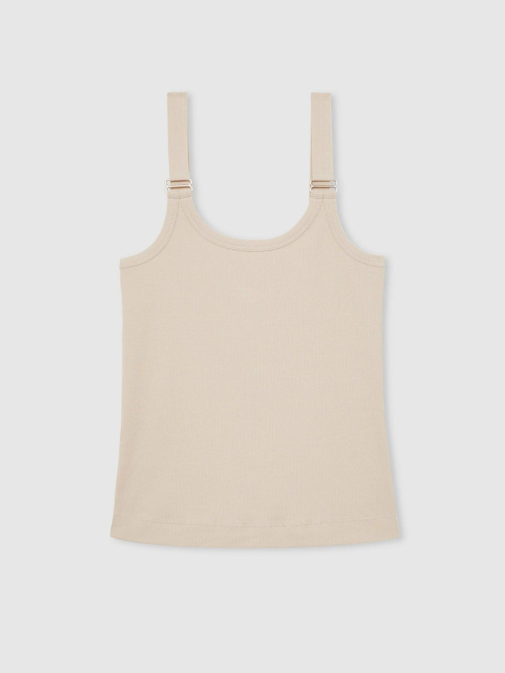 Stretch-Cotton D-Ring Strap Vest Neutral | Womens