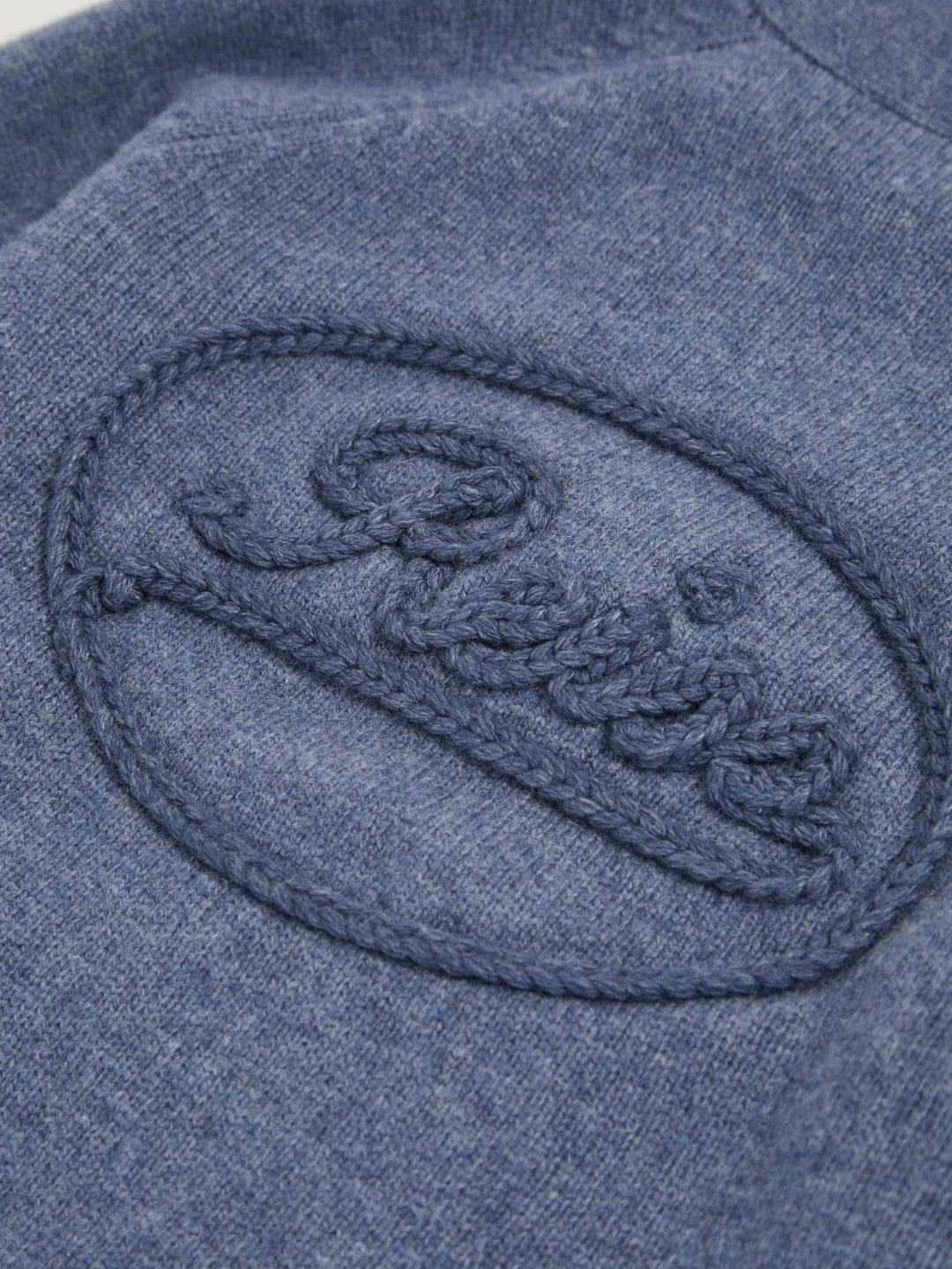 3-9 yrs Wool Embroidered-Logo Cardigan Dark Airforce Blue | Children