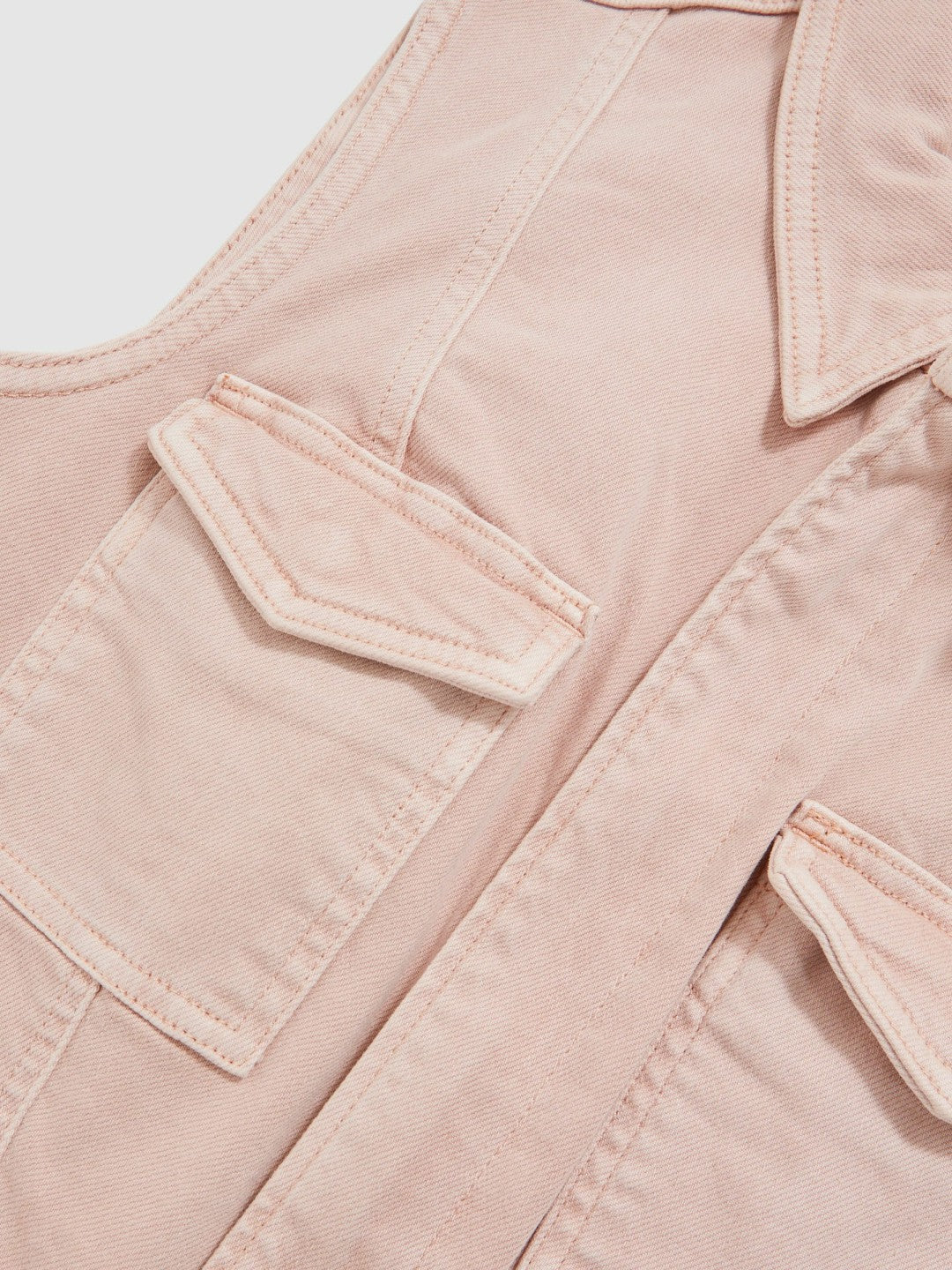 Good American Denim Zipped Mini Dress Petal Pink | Womens