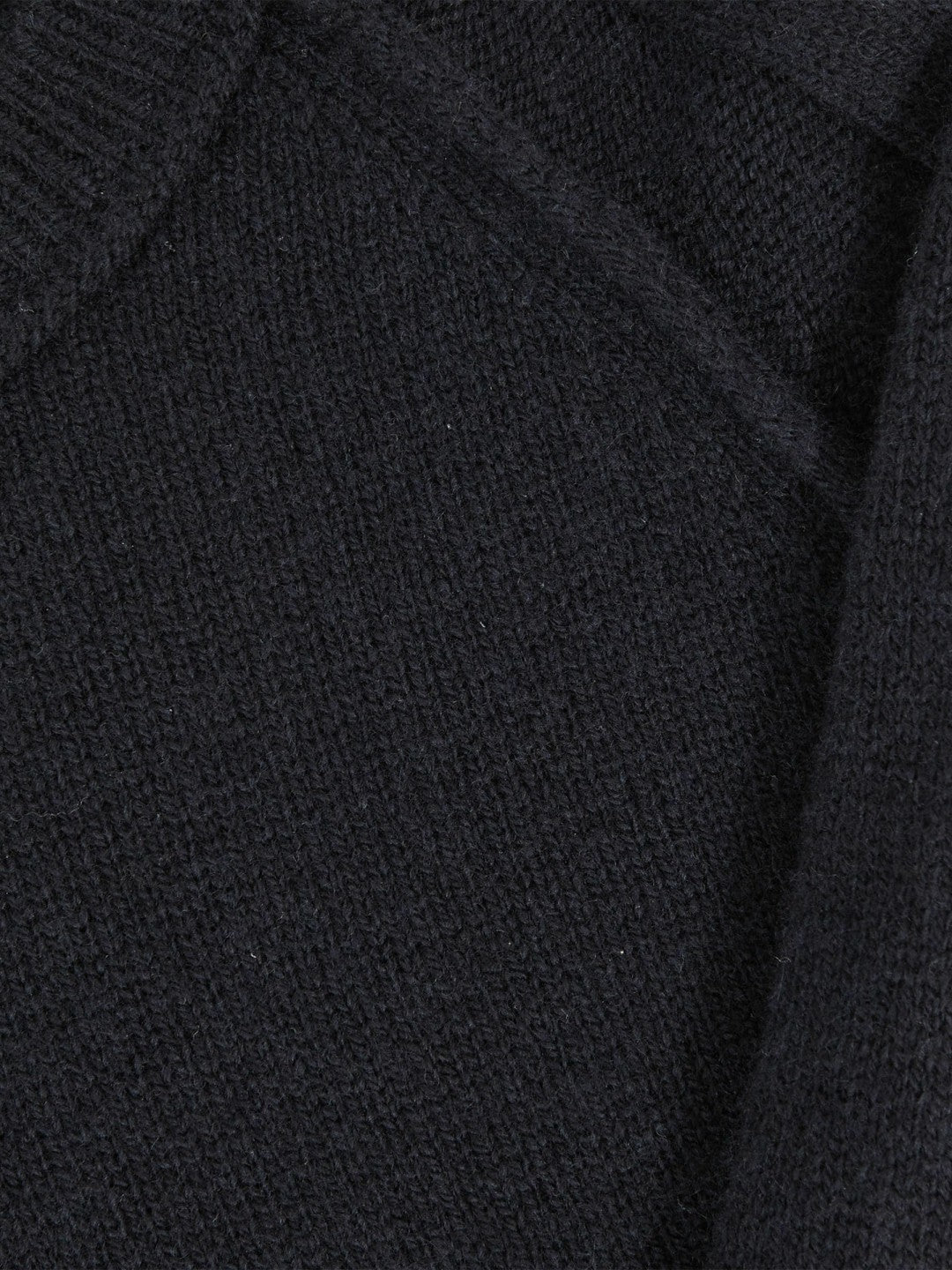 9-13 yrs Wool-Cashmere Reverse-Seam Jumper Navy | Children