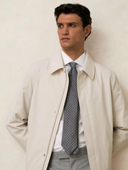 Hybrid Removable Funnel Neck Overcoat Light Stone | Mens