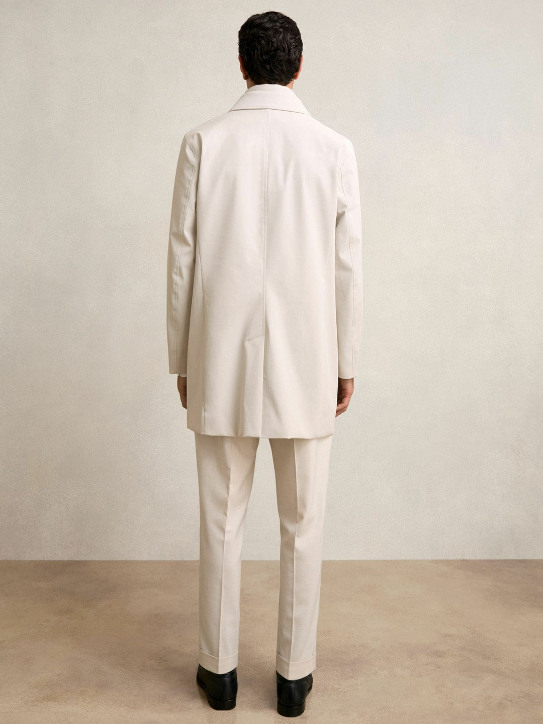 Hybrid Removable Funnel Neck Overcoat Light Stone | Mens