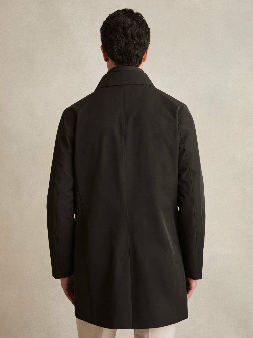 Hybrid Removable Funnel Neck Overcoat Brown | Mens