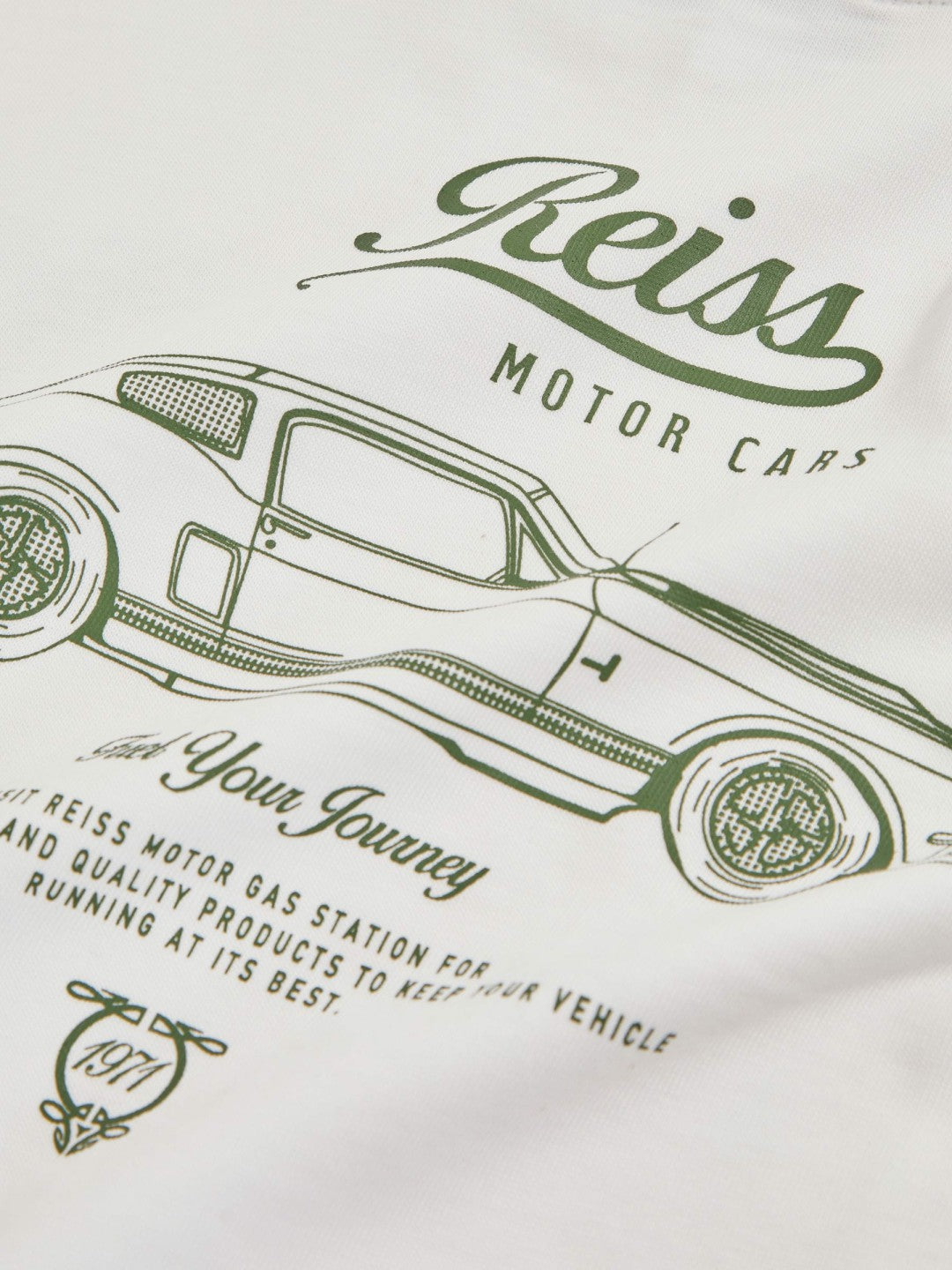 3-9 yrs Cotton Motor Cars-Print T-Shirt White/Green | Children