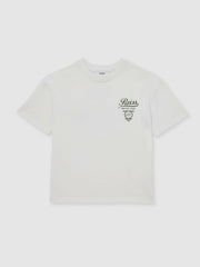 Cotton Motor Cars-Print T-Shirt White/Green | Children