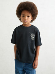 Cotton Motor Cars-Print T-Shirt Blue | Children