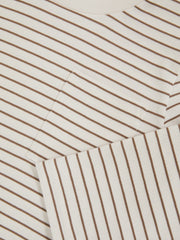 4-9 yrs Stretch-Cotton Stripe T-Shirt Off White/Camel | Children