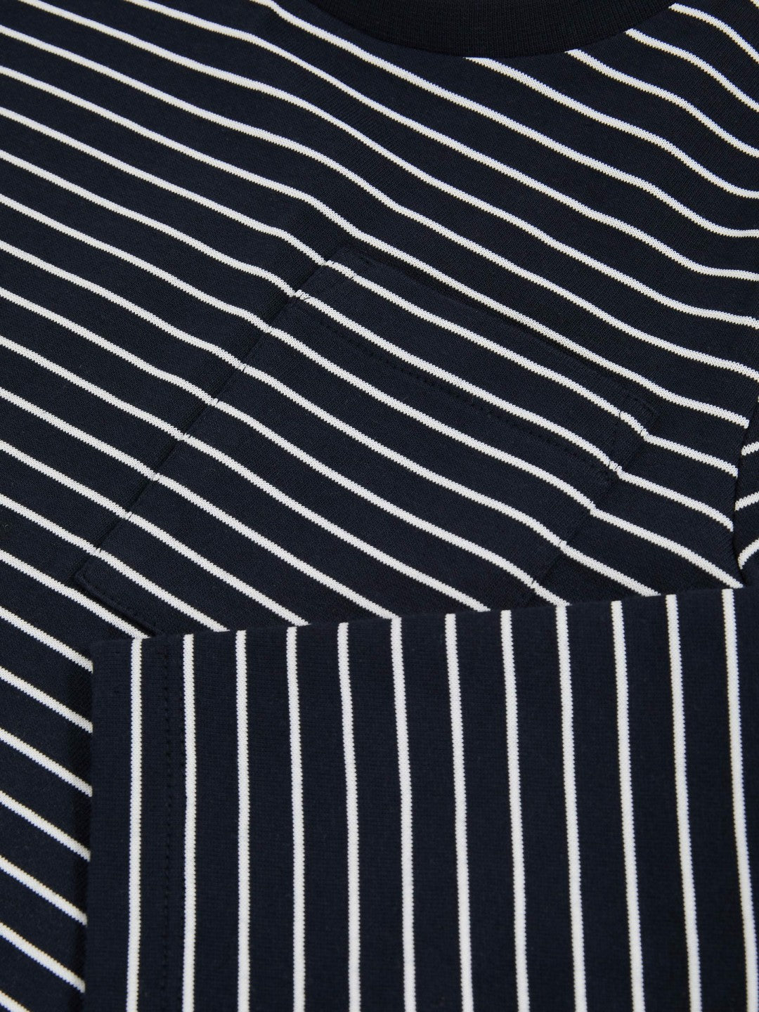 4-9 yrs Stretch-Cotton Stripe T-Shirt Navy/White | Children