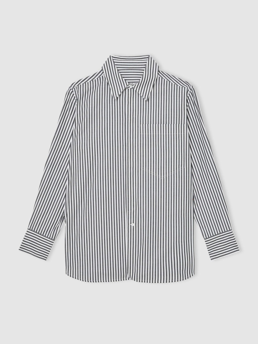 | Les 100 Ciels Stripe Shirt White/Navy | Womens