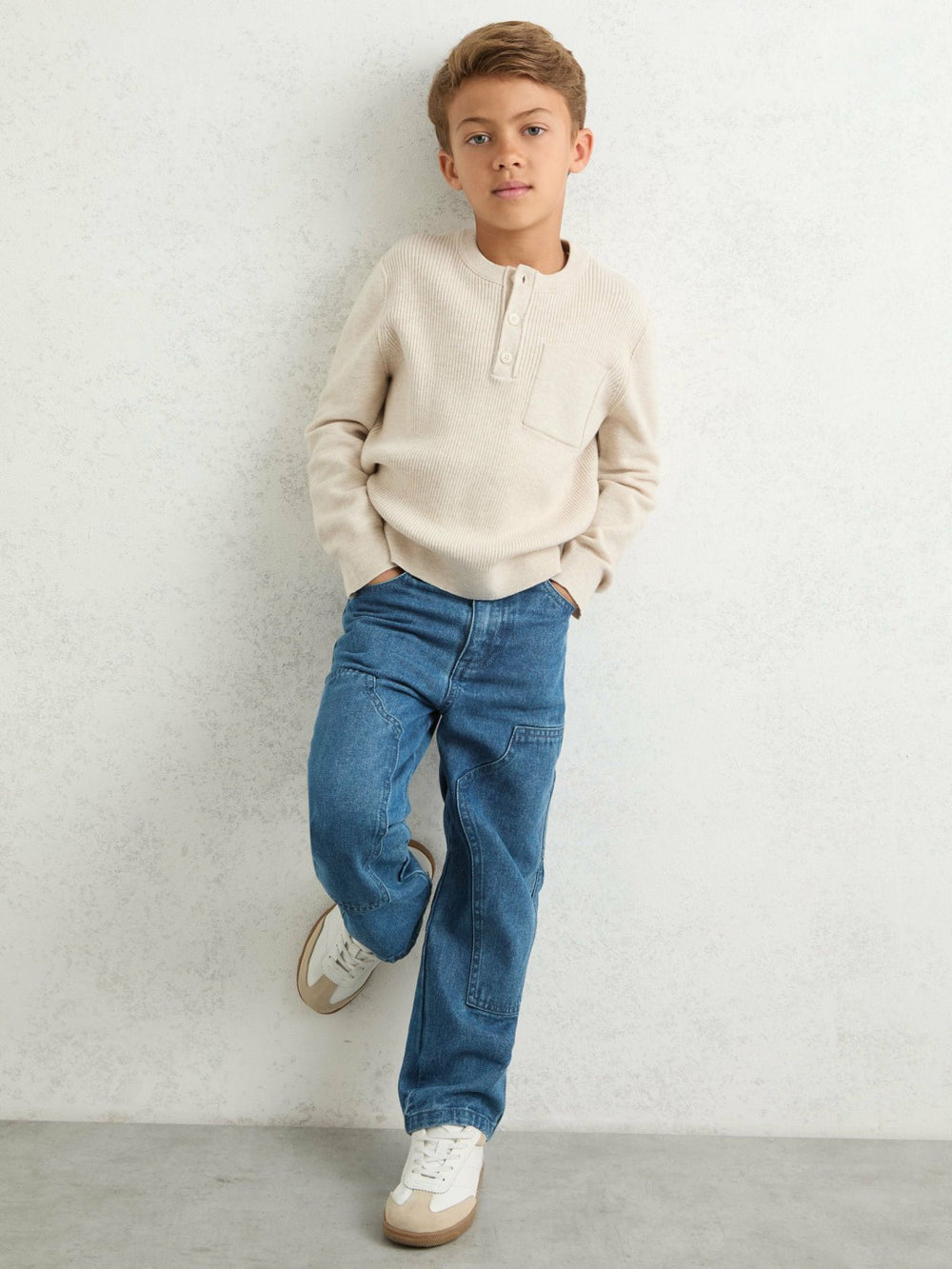 3-9 yrs Straight-Leg Carpenter Jeans Mid Blue | Children